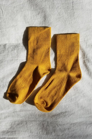 Sneaker Socks - Mustard