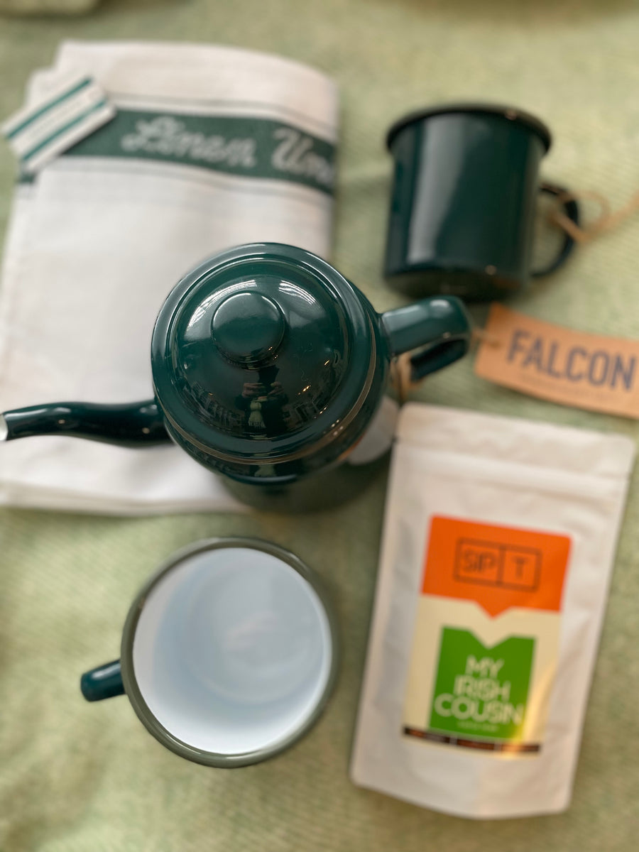 Falcon Enamelware Espresso Cup Mug - Samphire Green