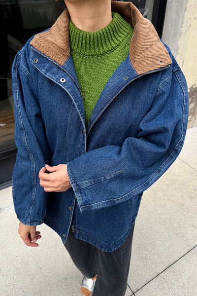 Blair Denim Jacket with Corduroy Collar