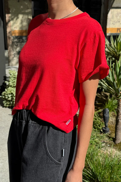 Airy Darling Tee - Tomato Red