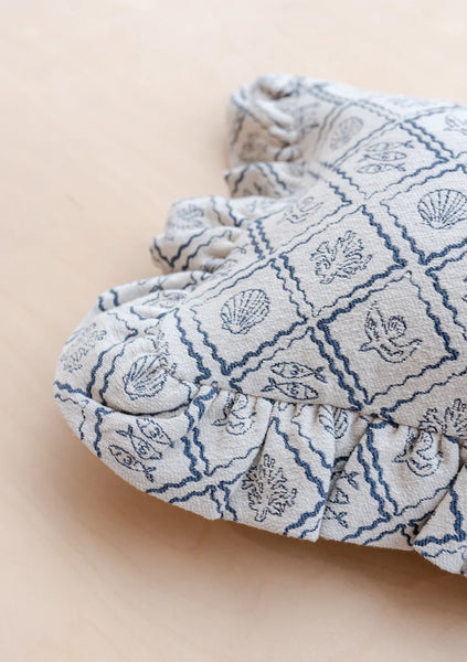 Cotton Cushion Cover - Blue Sea Trinkets