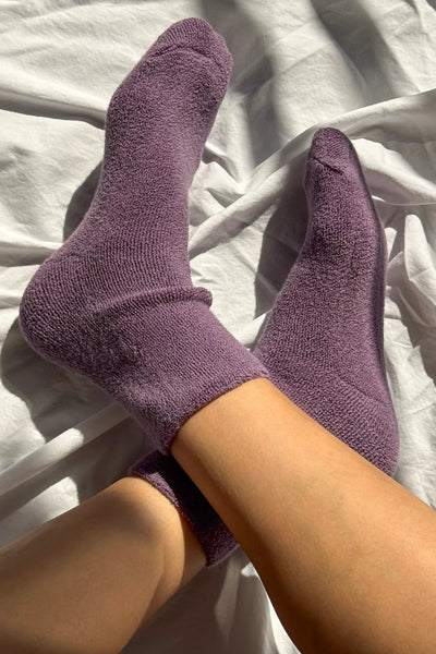 Cloud Socks - Plum