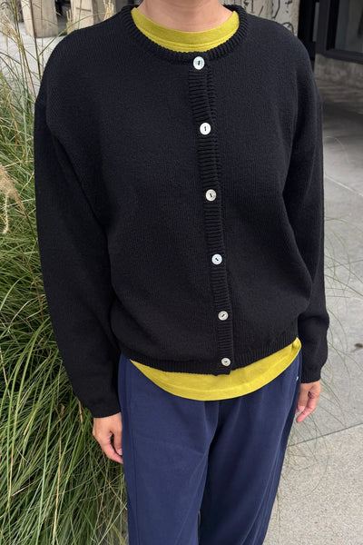 Leila Cotton Cardigan - Black