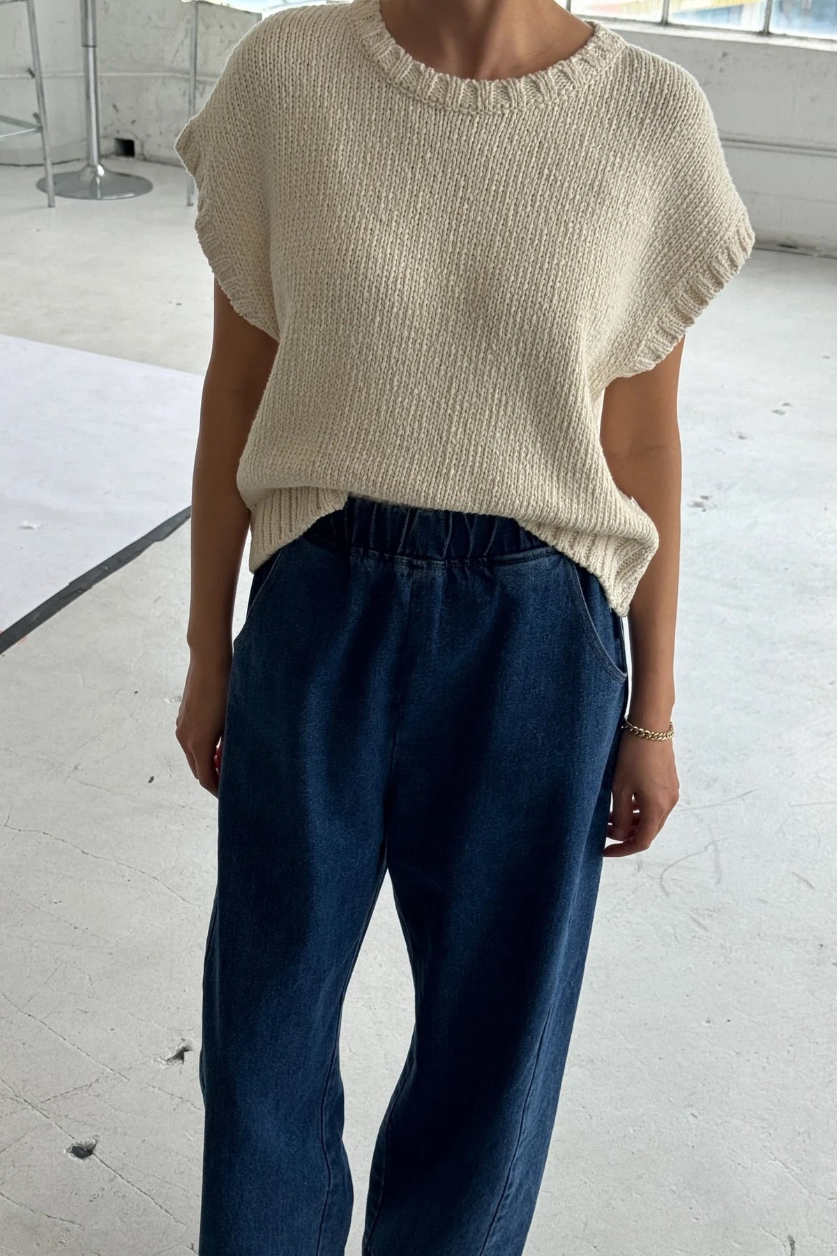 Pierre Cotton Sweater Top