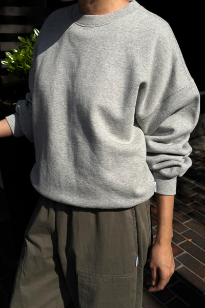 Pre-Order: French Terry Core Sweatshirt - Melange Grey