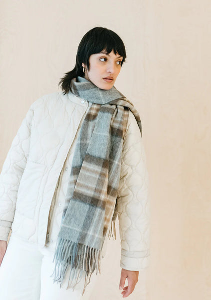 Lambswool Oversized Scarf in MacKellar Tartan