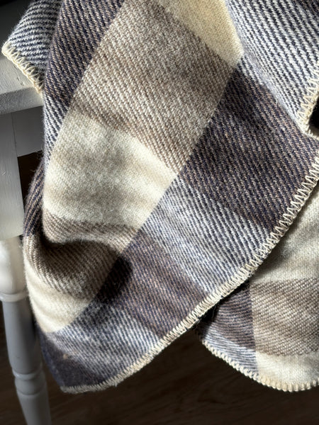 MacAusland’s Throw Blanket - Navy and Cream