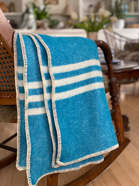 MacAusland's Lap Blanket - Ocean Blue