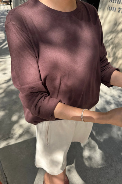 Foundation Long Sleeve Tee - Dark Cacoa