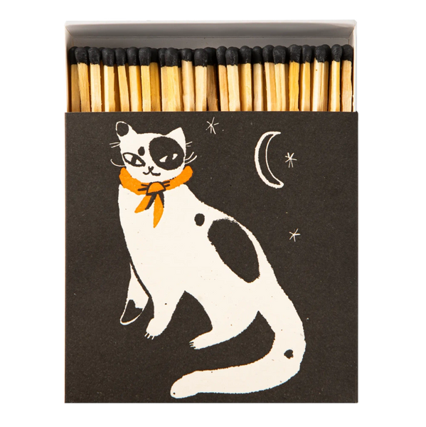 Black Spotted Kitten | Square Safety Matches
