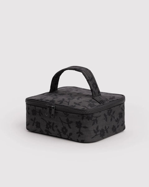 Small Cosmetic Case - Charcoal Ditsy Flower