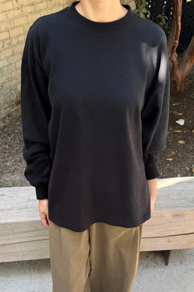 Soft Jersey Supple Tee - Black