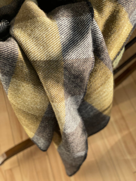 MacAusland's Throw Blanket - Olive and Black