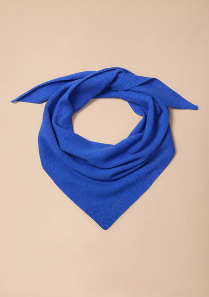 Merino Triangle Scarf - Cobalt