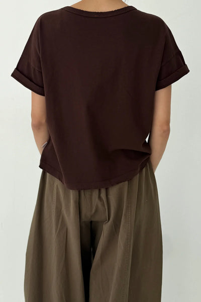 Vintage Fille Tee - Dark Cacao
