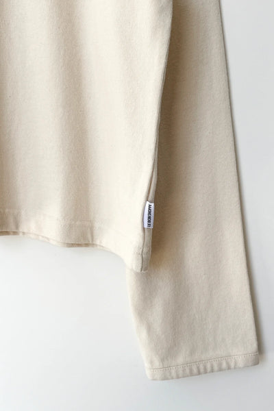 Soft Jersey Snap Cardigan - Naturel