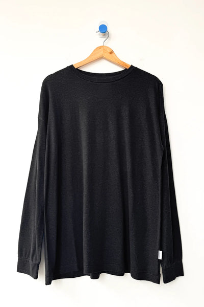 Haze Linen Blend Tee - Black