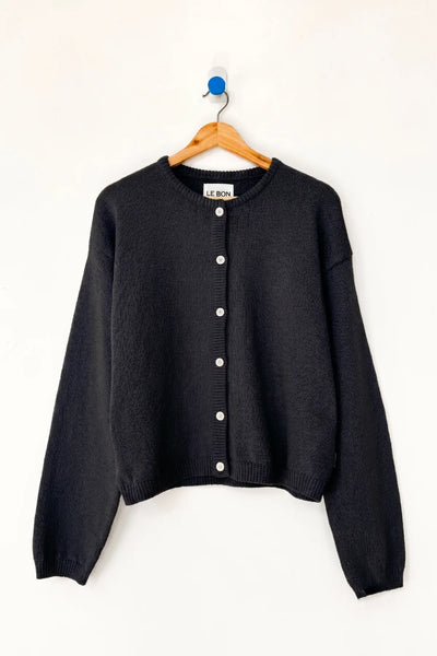 Leila Cotton Cardigan - Black