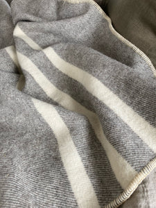 MacAusland’s Grey Tweed Queen Blanket