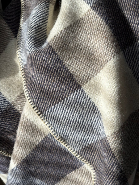 MacAusland’s Throw Blanket - Navy and Cream