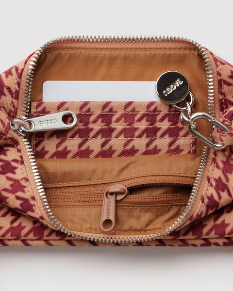 Nylon Pochette - Houndstooth