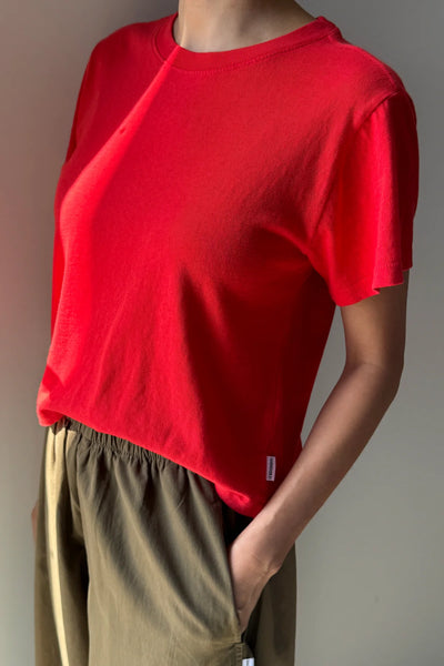Airy Darling Tee - Tomato Red