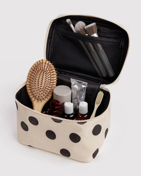 Large Cosmetic Case - Polka Dot