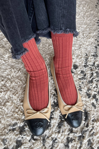 Her Socks - Mercerized Combed Cotton Rib