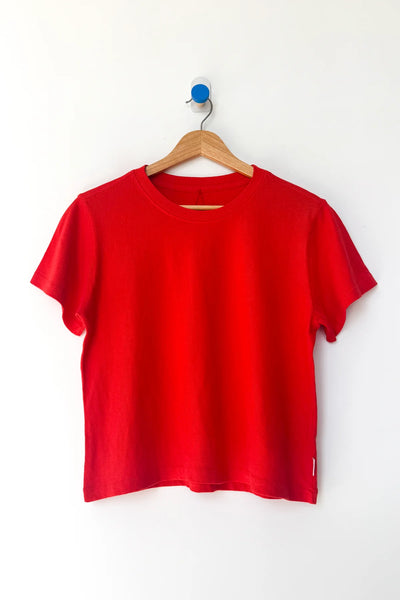 Airy Darling Tee - Tomato Red