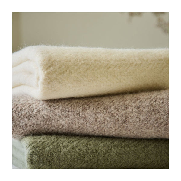 Moorland Wool Blanket - Hazel