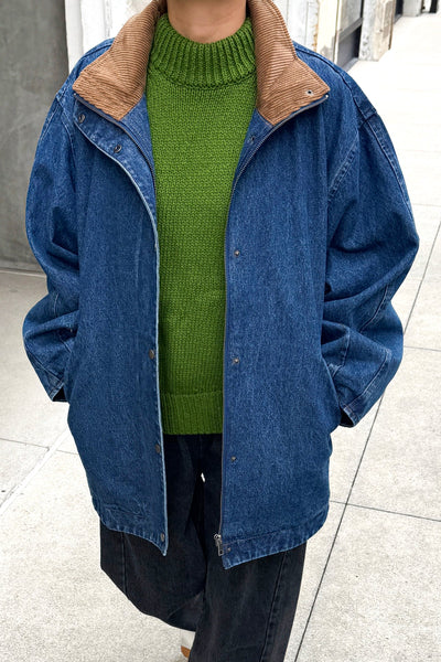 Blair Denim Jacket with Corduroy Collar