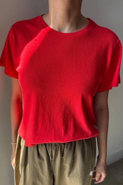 Airy Darling Tee - Tomato Red