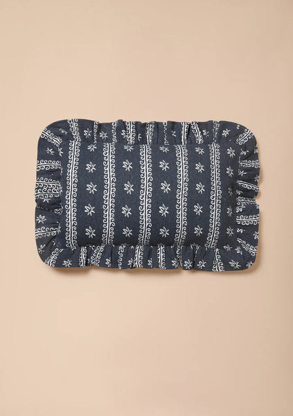 Cotton Cushion Cover Blue Swirl