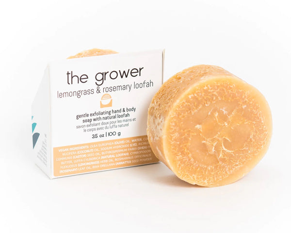 The Grower | Lemongrass & Rosemary Loofah Soap by VERV Skin