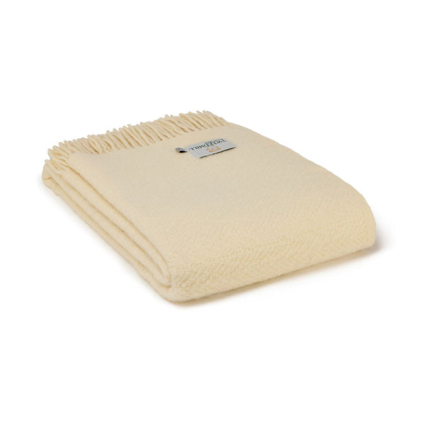Moorland Wool Blanket - Cream