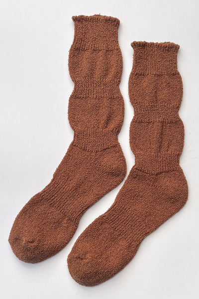 Airy Puffin Socks - Whiskey