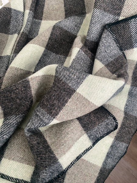 MacAusland’s Throw Blanket  - Hunter and Mint Green