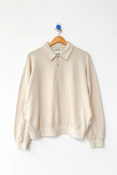 Polo Sweatshirt - Naturel