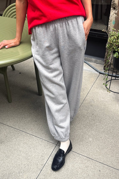 Pre-Order: French Terry Balloon Pants - Melange Grey
