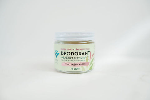 Natural Deodorant Cream | Cedar Lime & Black Pepper by VERV Skin