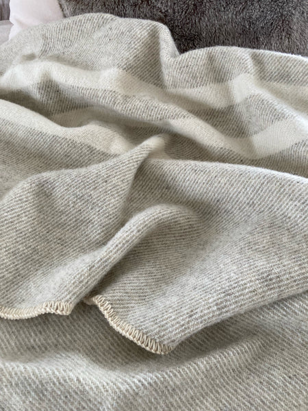 MacAusland’s Natural Tweed Queen Blanket