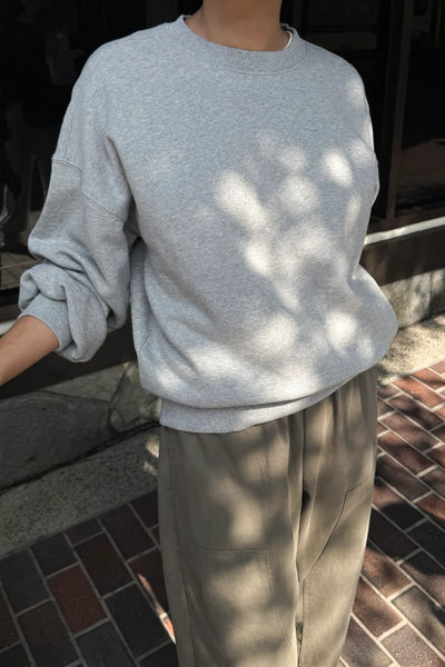 Pre-Order: French Terry Core Sweatshirt - Melange Grey