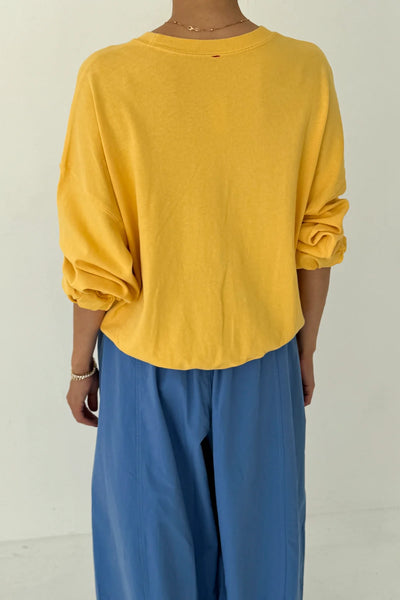 Cali Jersey Sweatshirt - Egg Yolk