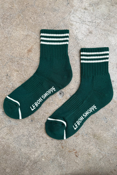 Girlfriend Socks - Hunter Green