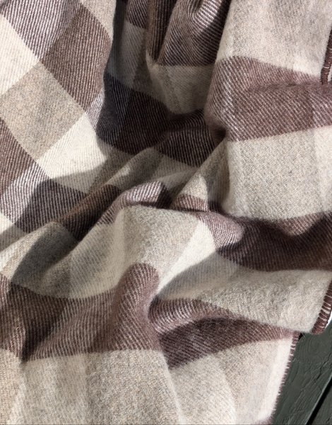 MacAusland's Throw Blanket - Brown and Grey