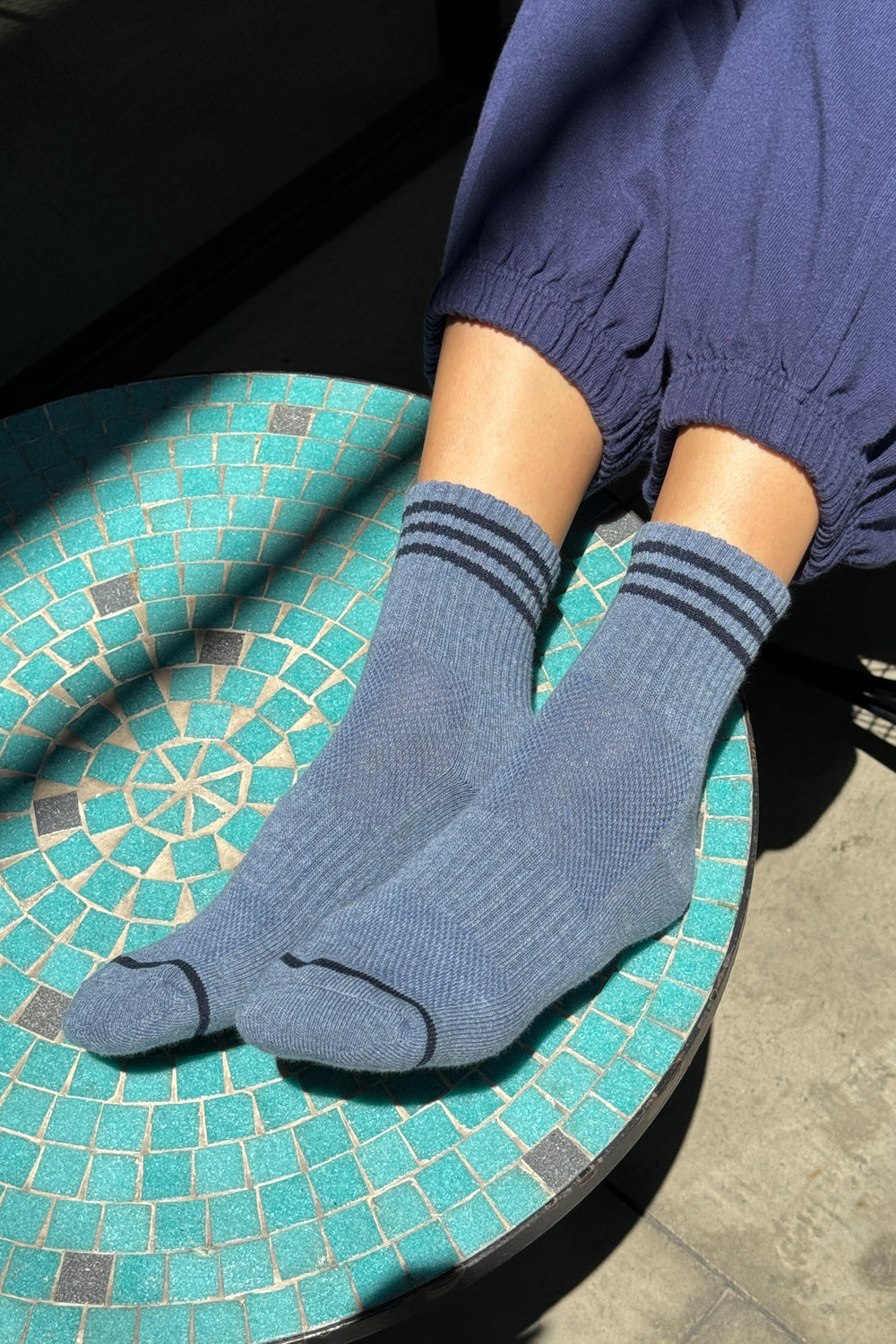 Girlfriend Socks - Indigo