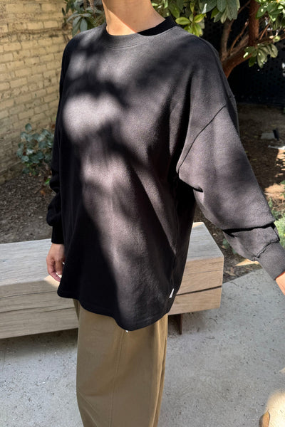 Soft Jersey Snap Cardigan - Black