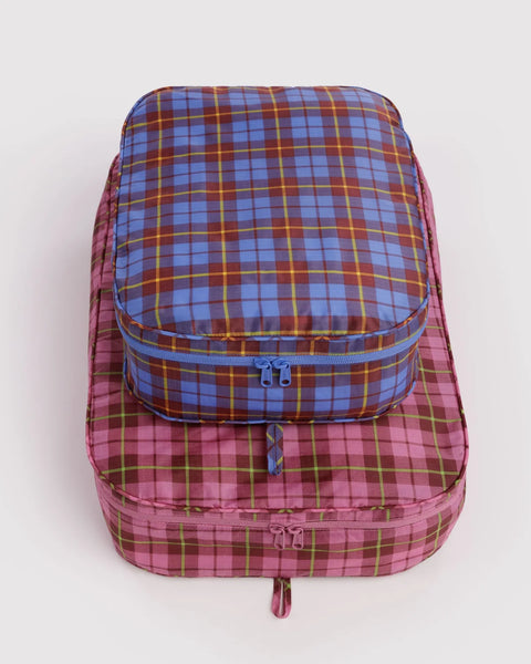 Large Packing Cube Set - Tartan