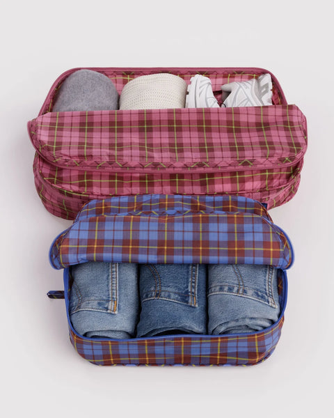 Large Packing Cube Set - Tartan