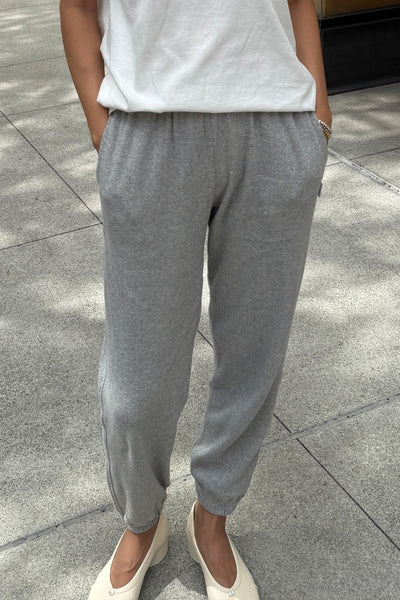Pointelle Serene Joggers - Melange Grey